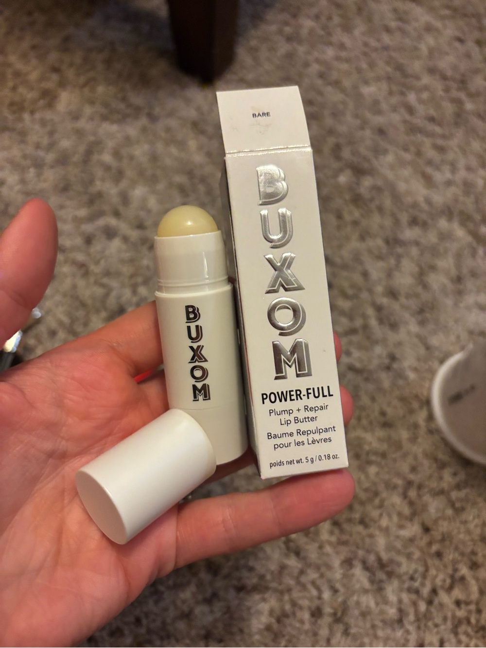 Buxom Power-Full Plump + Repair Lip Butter — Bare
